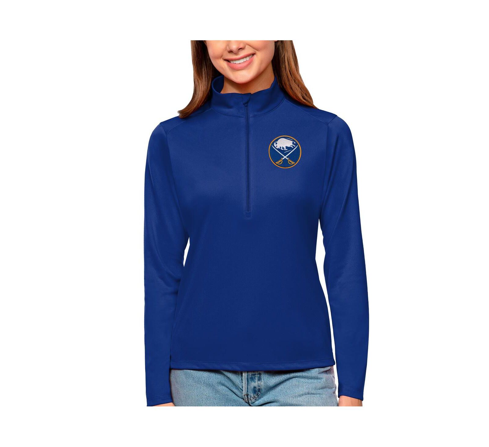 Женский джемпер Antigua Buffalo Sabres Tribute с четверть-молнией, королевский синий