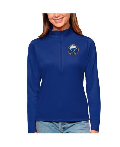 Женский джемпер Antigua Buffalo Sabres Tribute с четверть-молнией, королевский синий