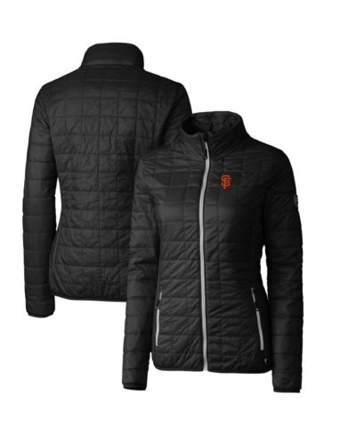 Женская куртка-пуффер Cutter & Buck San Francisco Giants Rainier PrimaLoft Eco Full-Zip Black