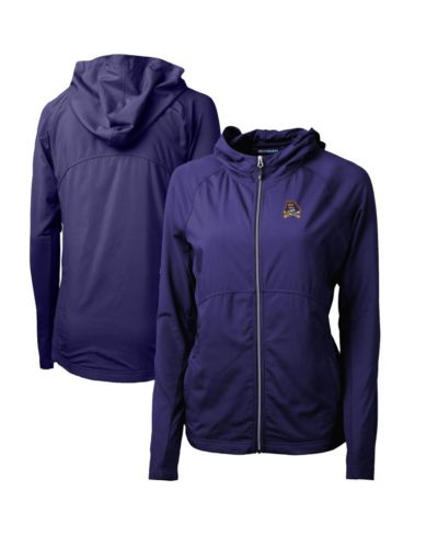 Женское худи Cutter & Buck ECU Pirates Adapt Eco Knit Full-Zip фиолетового цвета