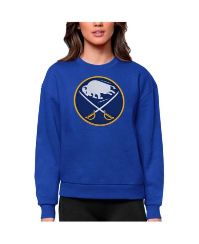 Antigua свитшот Women's Buffalo Sabres Primary Logo Team Logo Victory Crewneck Pullover