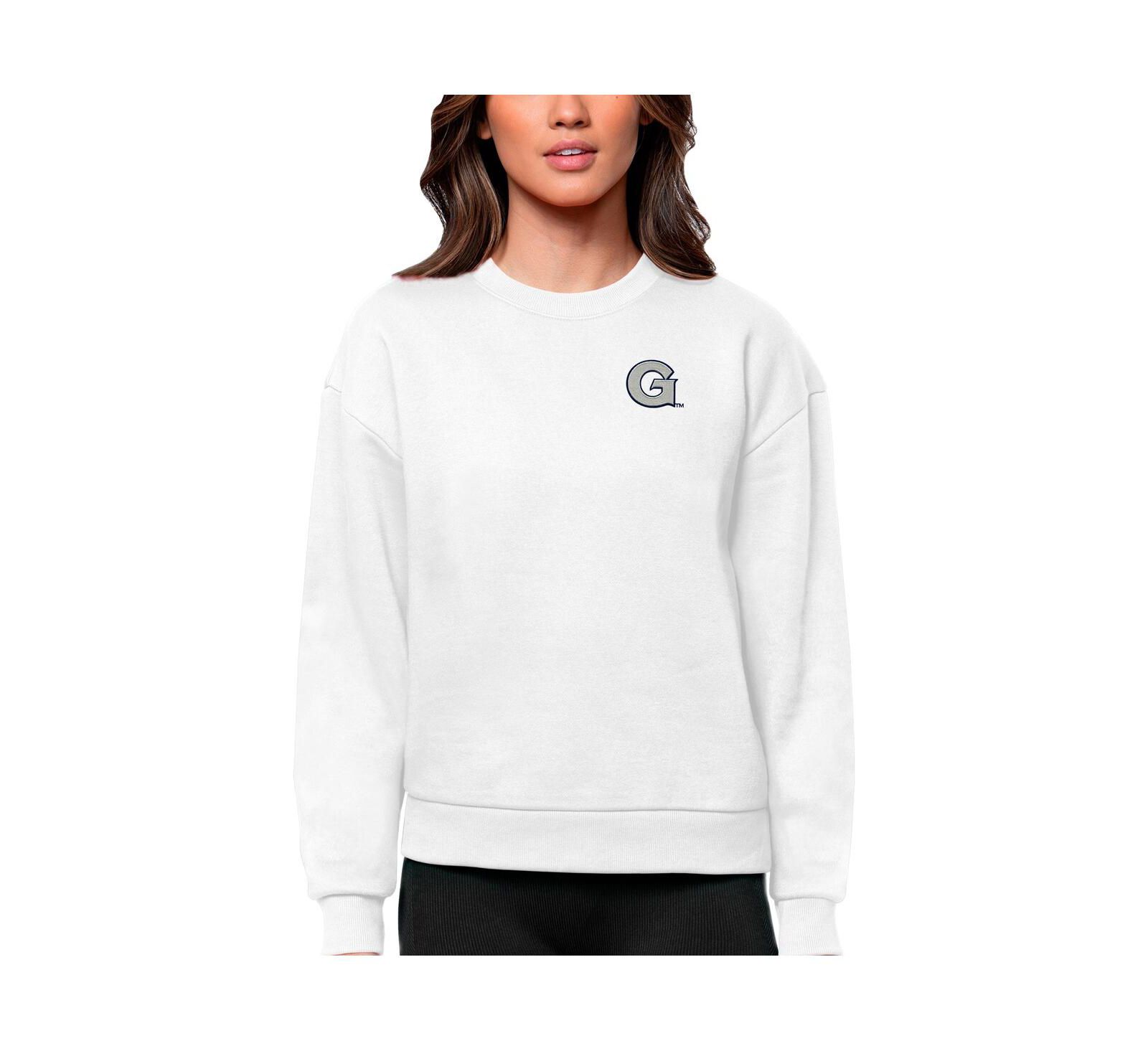 Женская свитшот-толстовка Antigua Georgetown Hoyas Logo Victory Crewneck