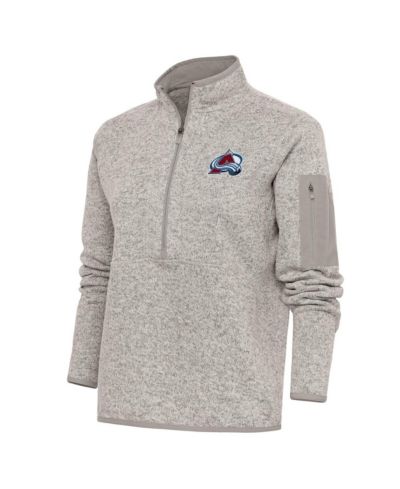 Женская куртка Antigua Oatmeal Colorado Avalanche Team Logo