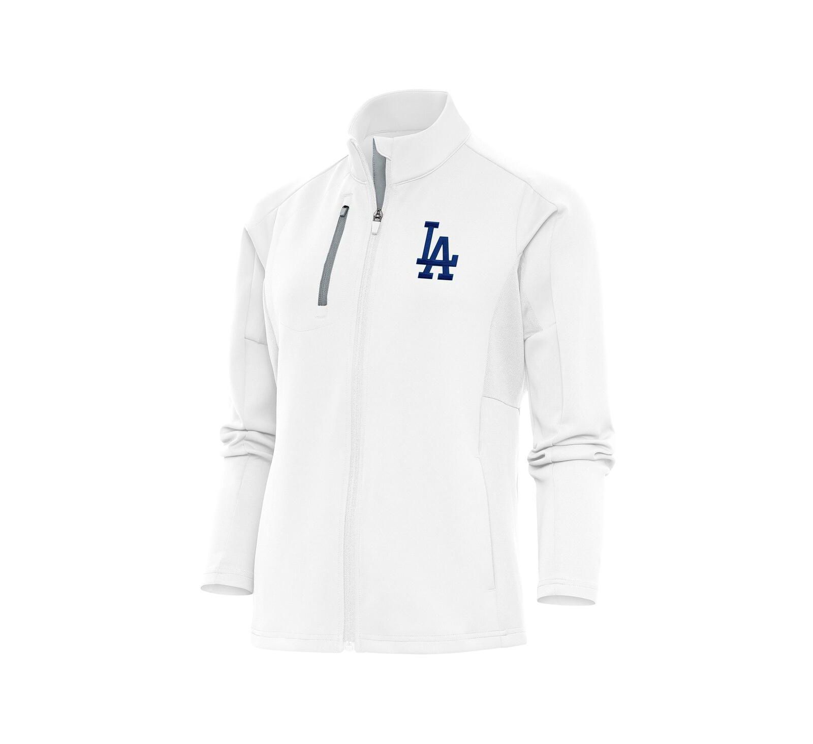 Женская куртка Antigua White Los Angeles Dodgers Logo Generation Full-Zip