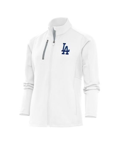 Antigua Women's White Los Angeles Dodgers Logo Generation Full-Zip Jacket