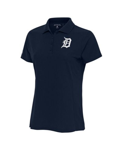 Женская рубашка-поло Antigua Navy Detroit Tigers Logo Legacy Pique