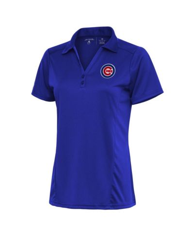 Antigua Женская рубашка-поло Chicago Cubs Logo Tribute Royal