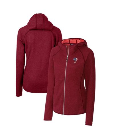 Женское вязаное худи на молнии Cutter & Buck Philadelphia Phillies Americana Logo