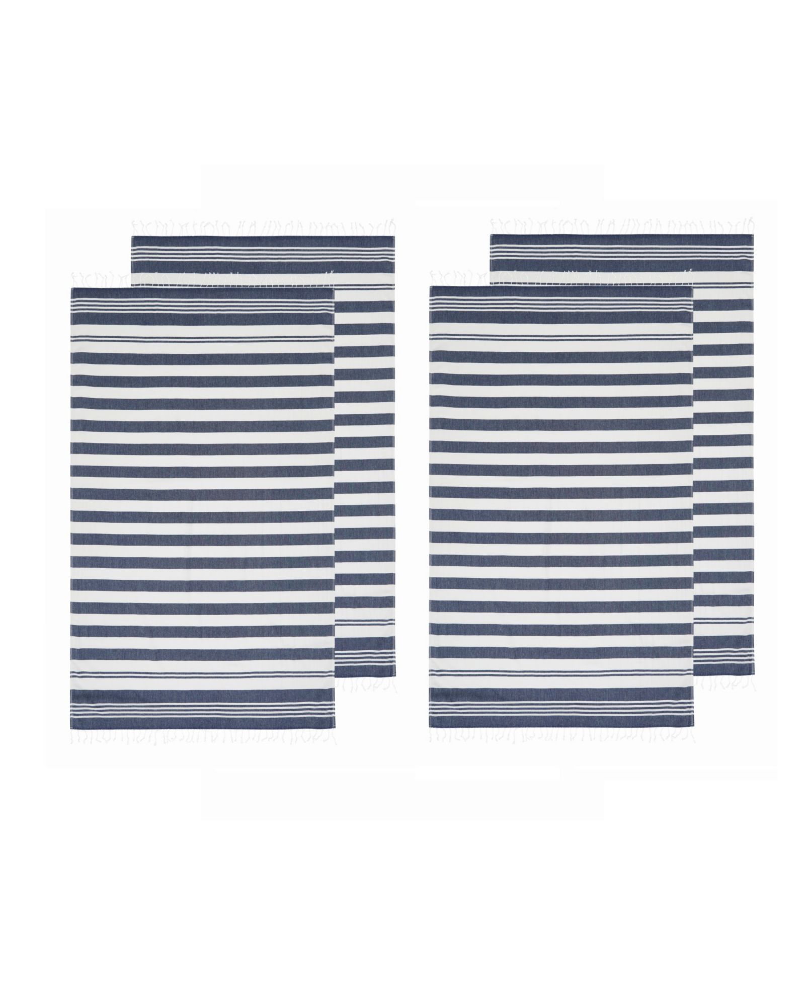Oceanfront Resort хлопковые пляжные полотенца Salty Stripe, набор 4 шт