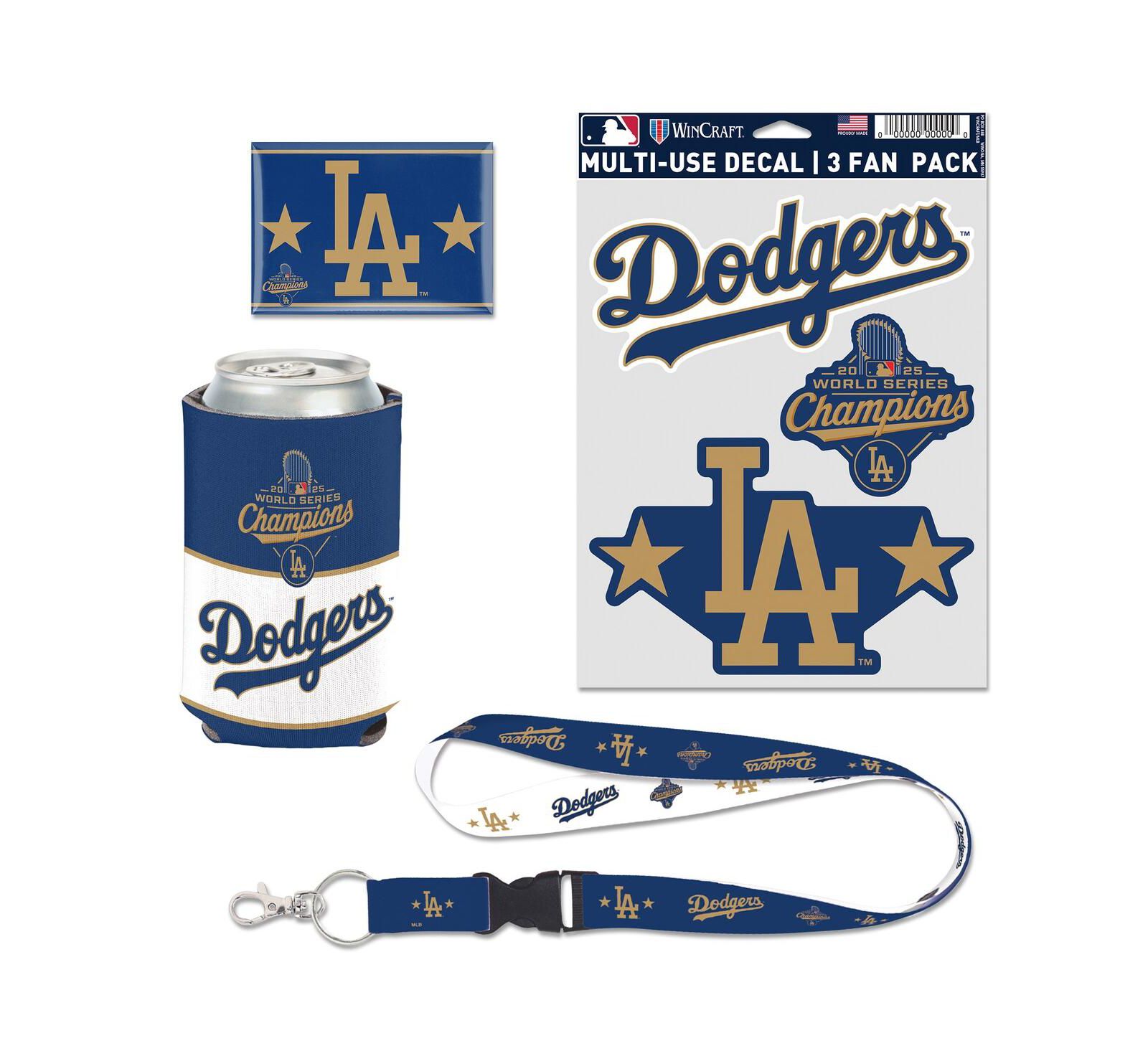 Wincraft Los Angeles Dodgers 2026 Gold Collection 4-Piece Fan Pack