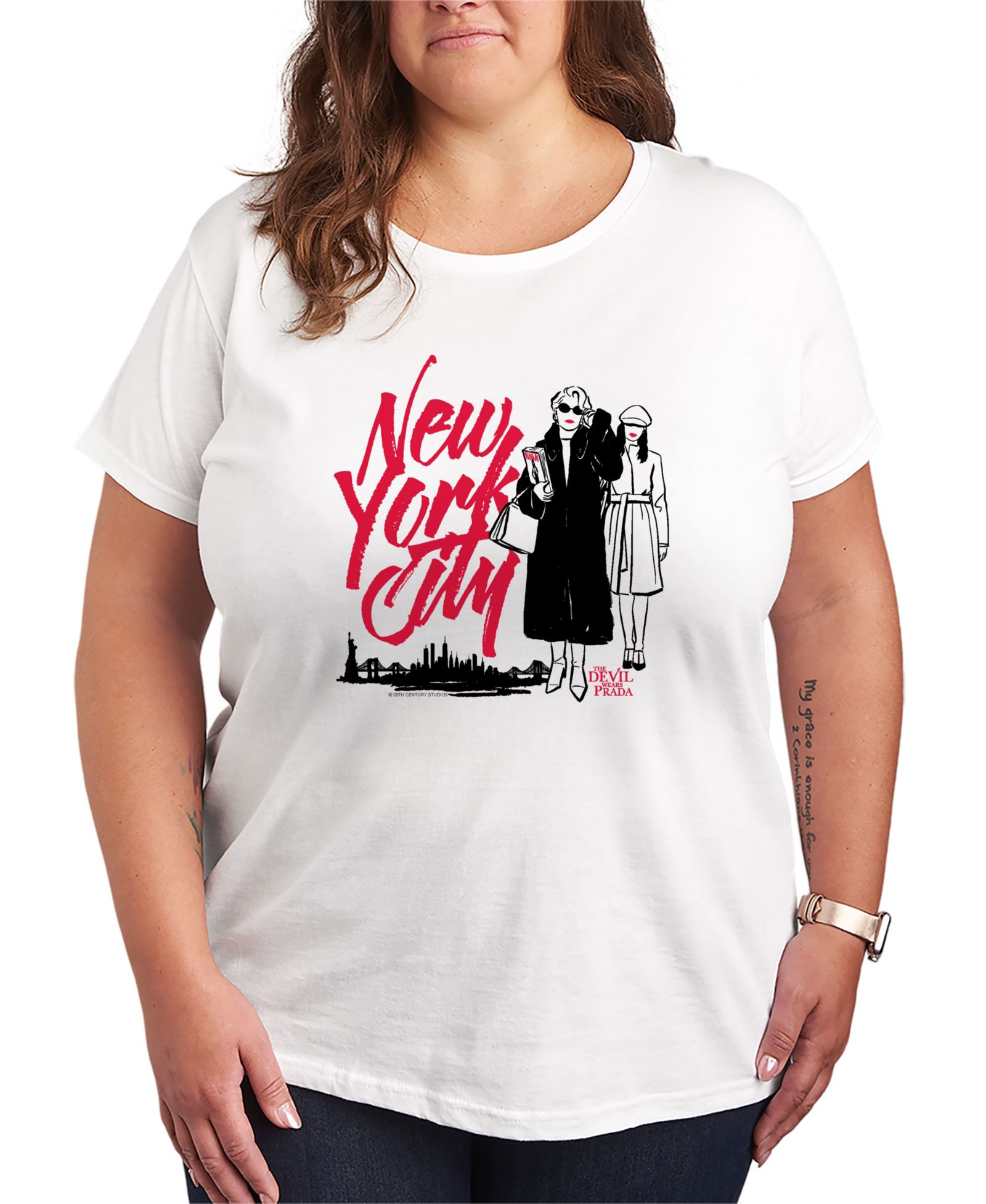 Футболка Hybrid Apparel Plus Size The Devil Wears Prada New York City Andy and Miranda
