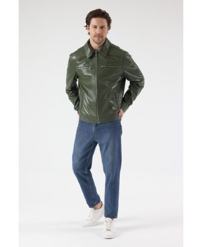Furniq UK Men's Lennox Leather Jacket, Created for Macy's