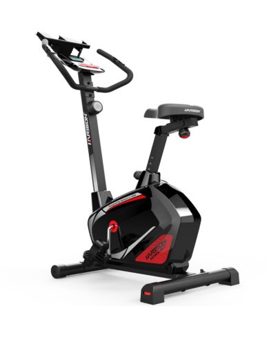 HARISON Upright Exercise Bike, Indoor Cycling Bike with 14 Resistance Levels and LCD Monitor, 350 lb Capacity (HRM-B7)