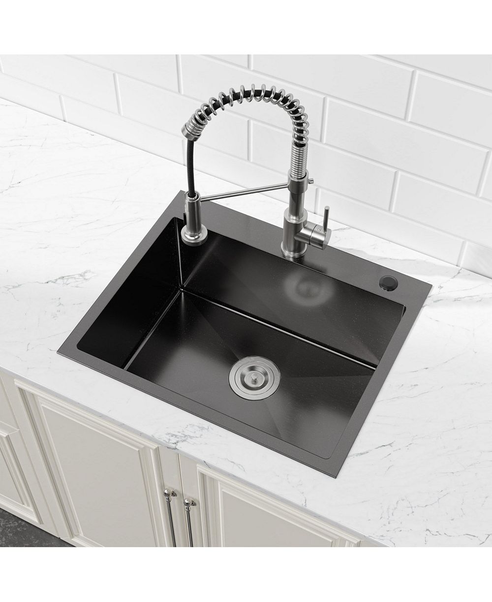 Кухонная мойка BUSDAYS Stainless Steel Single Bowl Undermount Handmade