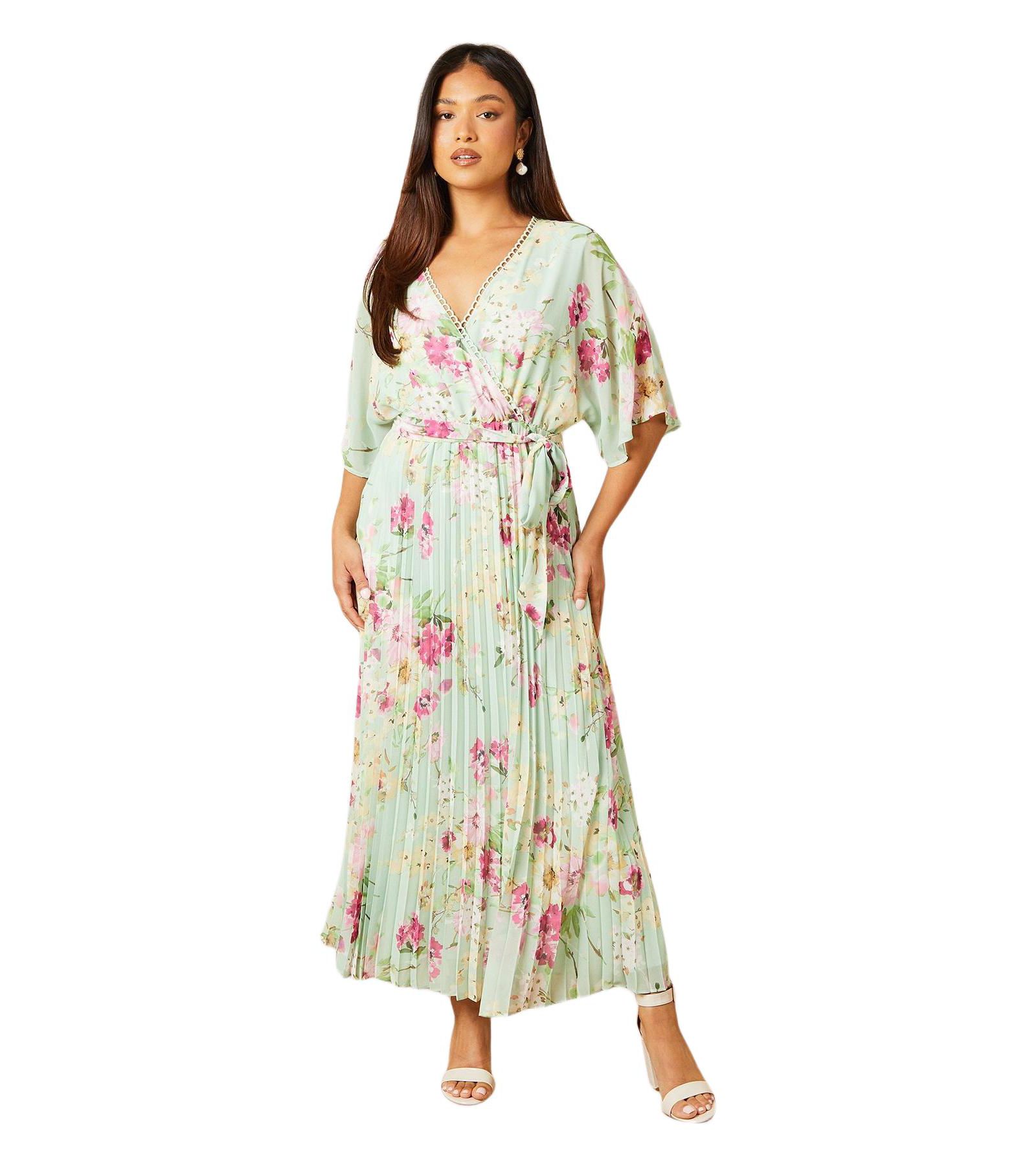 Oasis Women's Occasion Pleated Midi Dress