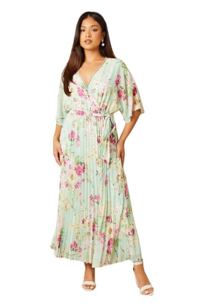 Oasis Women's Occasion Pleated Midi Dress
