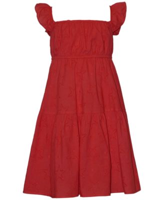Платье Bonnie Jean Girls' 8-16 Star Eyelet Sleeveless
