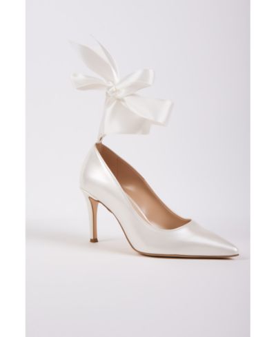 Женские туфли-лодочки Forever and Always Shoes Madelina Ankle Bow Pointed Toe