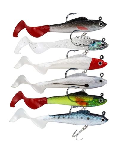 GNUADZ пластиковая рыболовная приманка Bass Jig Head Soft Swimbait