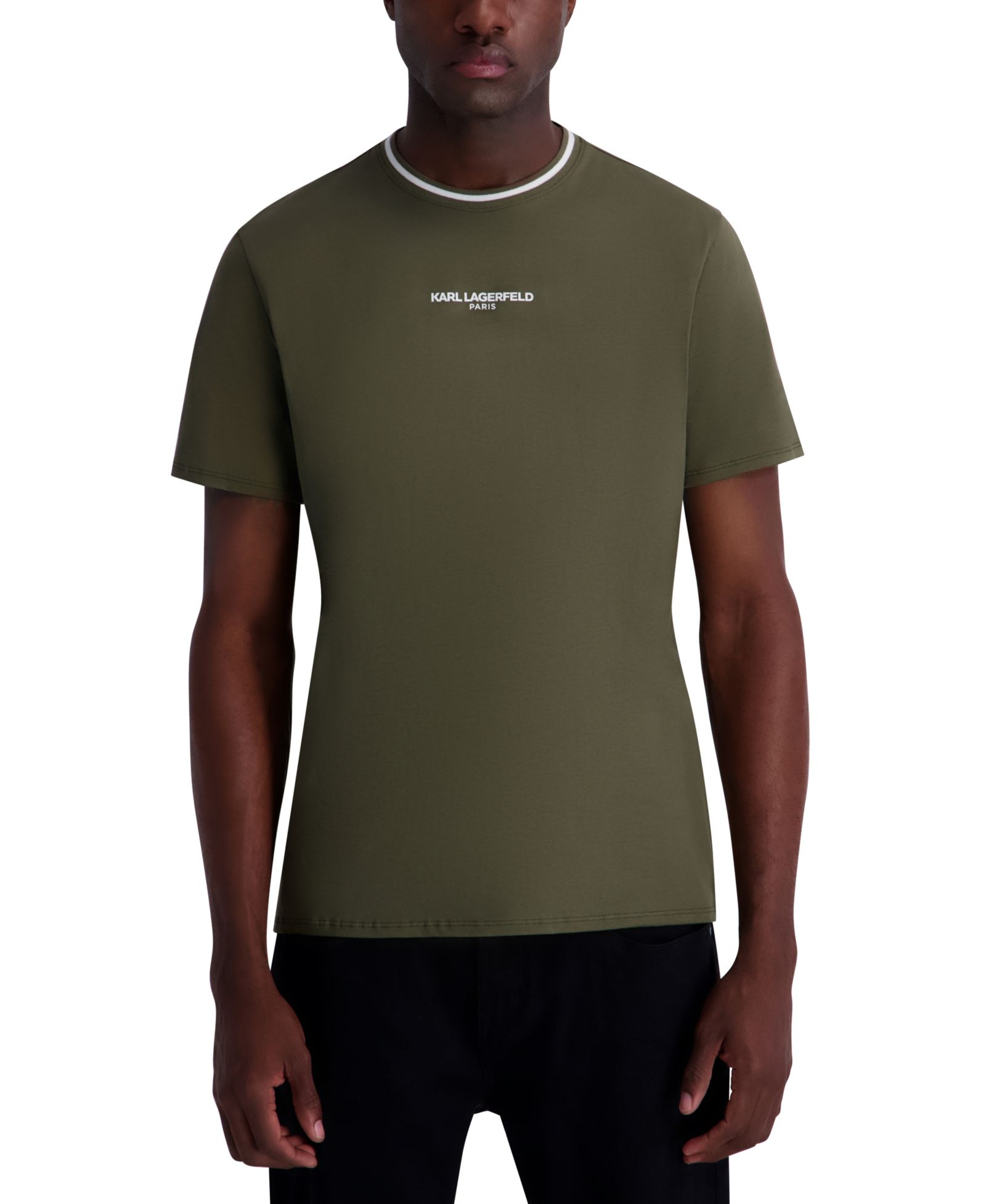 Мужская футболка KARL LAGERFELD PARIS Men's Crewneck Short-Sleeve T-Shirt