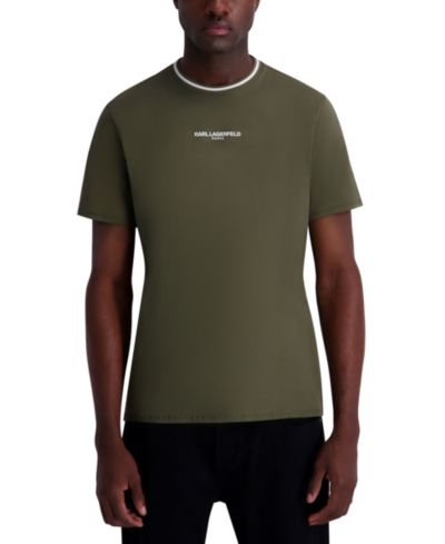 KARL LAGERFELD PARIS Men's Crewneck Short-Sleeve T-Shirt