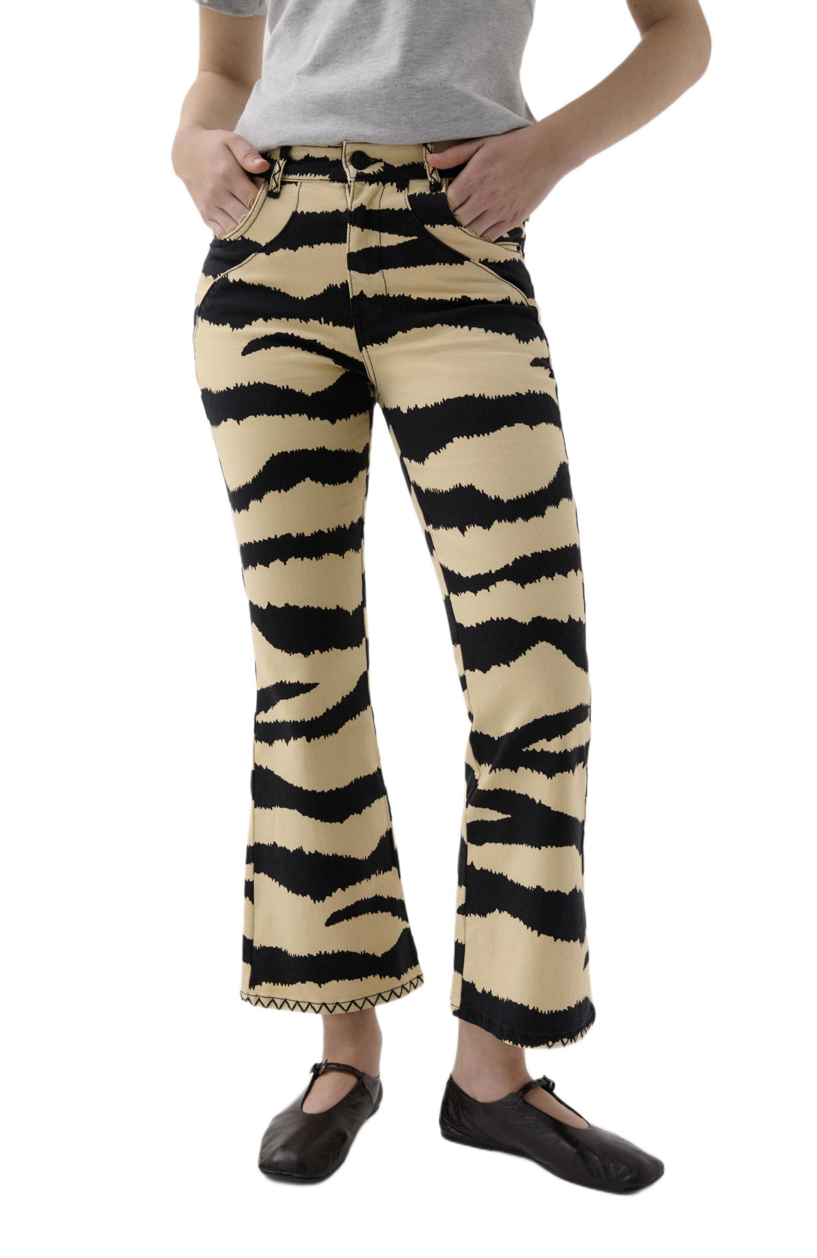 Женские джинсовые брюки Scalpers Zebra Ankle