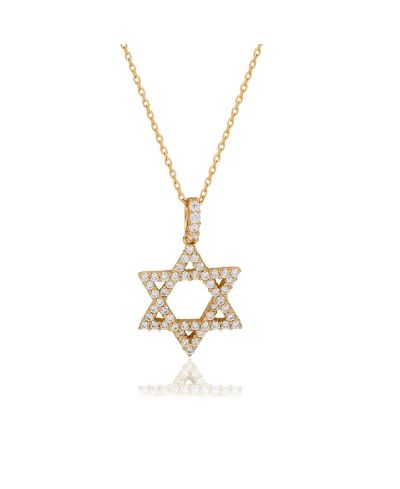 Suzy Levian New York Подвеска Star of David из стерлингового серебра