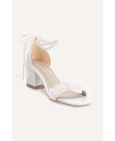 Forever & Always Shoes Женские босоножки Moana Lace Bridal с низким каблуком