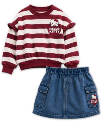 Детский набор Hello Kitty 2T-6X: толстовка и юбка, 2-Piece Set