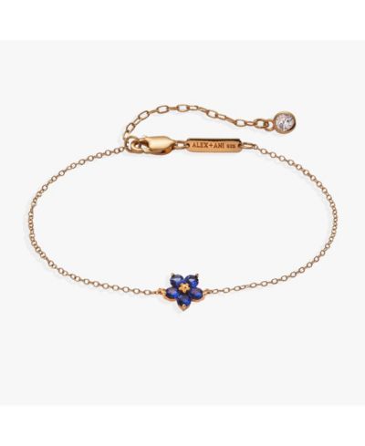 Alex and Ani Crystal Forget-Me-Not Flower Bracelet