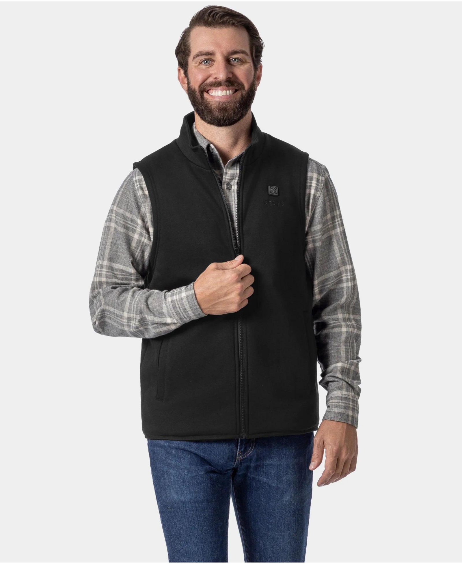 ororo Men's 4-Zone Fleece Heated Vest