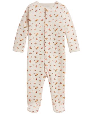 Polo Ralph Lauren Детский комбинезон Floral Velour Footed для девочек