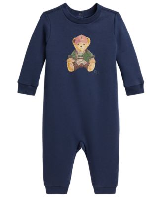 Детский флисовый комбинезон Polo Ralph Lauren Polo Bear