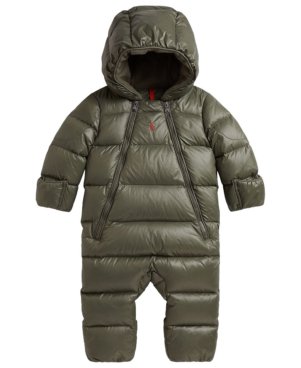 Polo Ralph Lauren Детский комбинезон Down Hooded Bunting Snowsuit для мальчиков