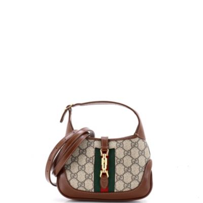 Gucci Мини-сумка Jackie 1961 Hobo, покрытый холст GG