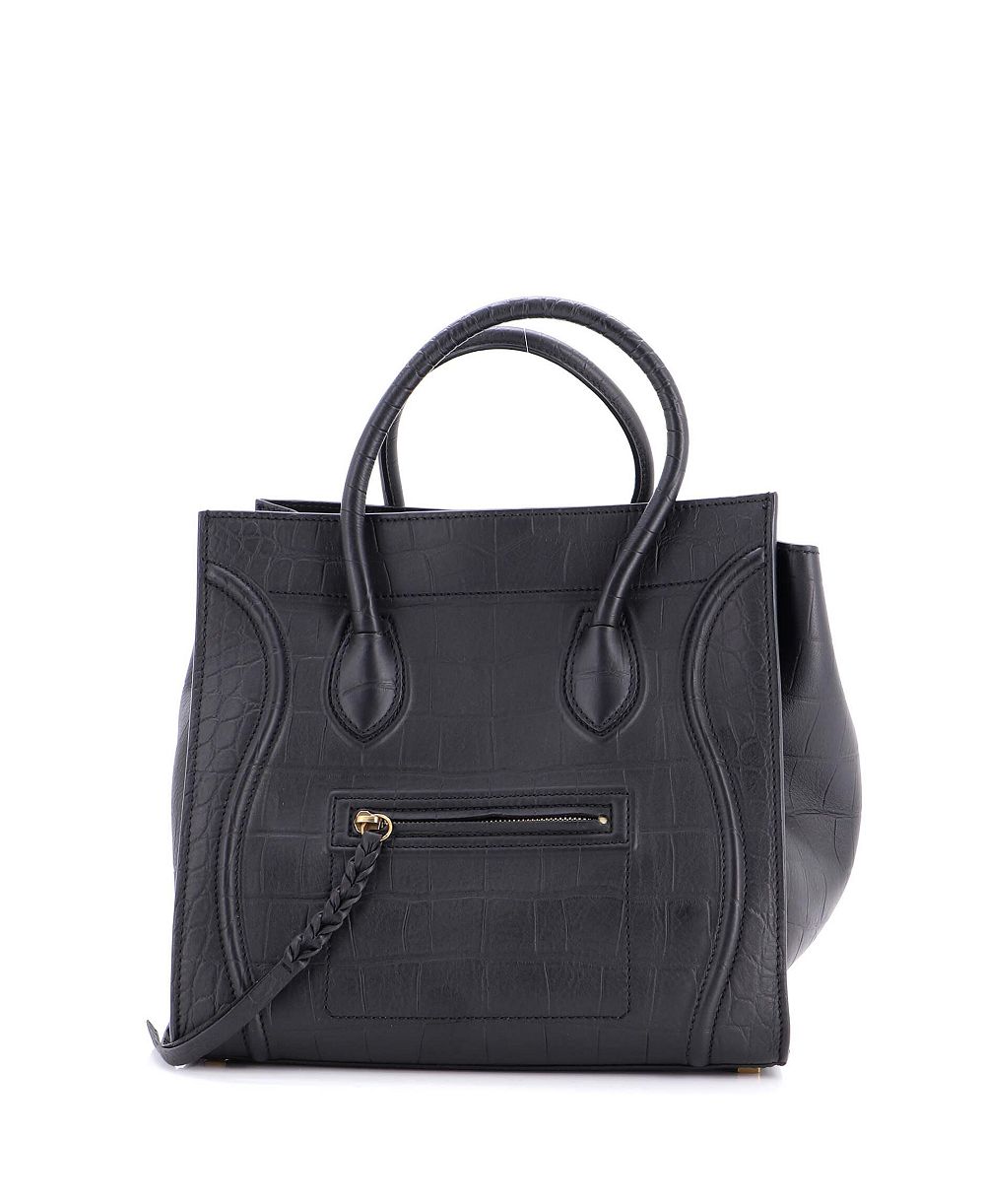 Pre-Owned Celine Medium Phantom Bag Embossed Leather