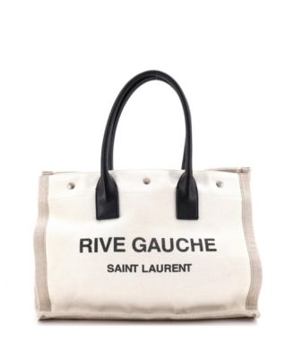 Pre-Owned Saint Laurent Small Rive Gauche Shopper Tote Canvas