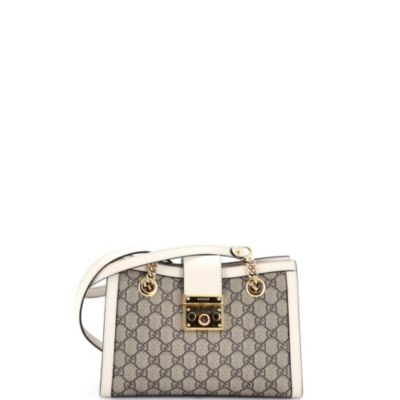 Pre-Owned Gucci сумка-тоут Small Padlock Chain, канвас GG с кожаной отделкой