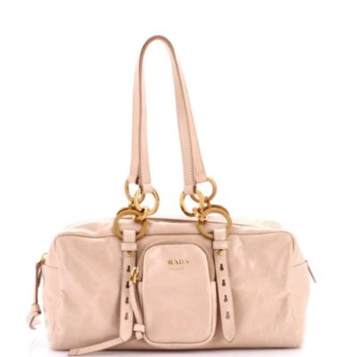 Б/у кожаная сумка Prada Medium Dangle Top Handle