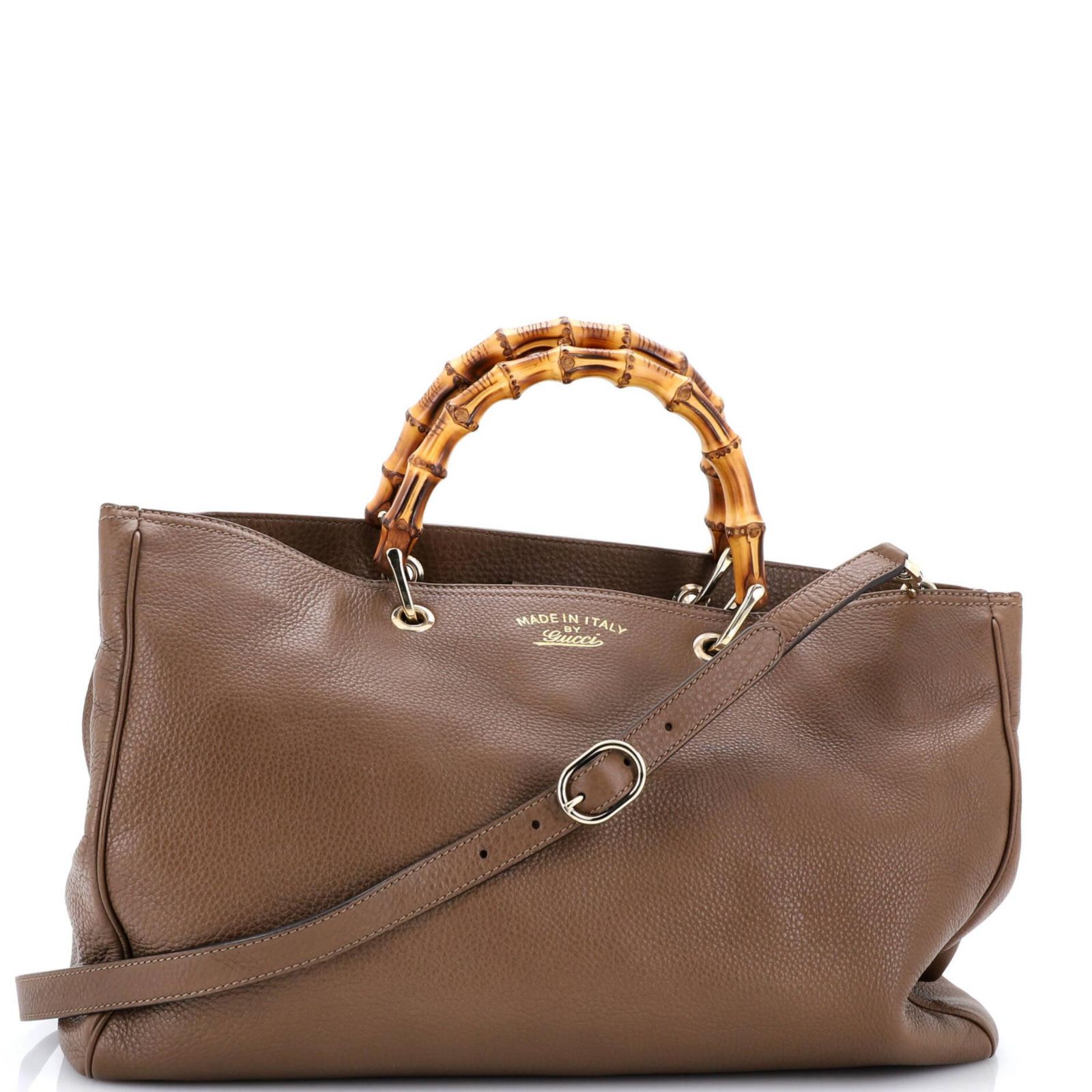 Сумка-шоппер Gucci Large Bamboo Shopper Tote Leather Pre-Owned