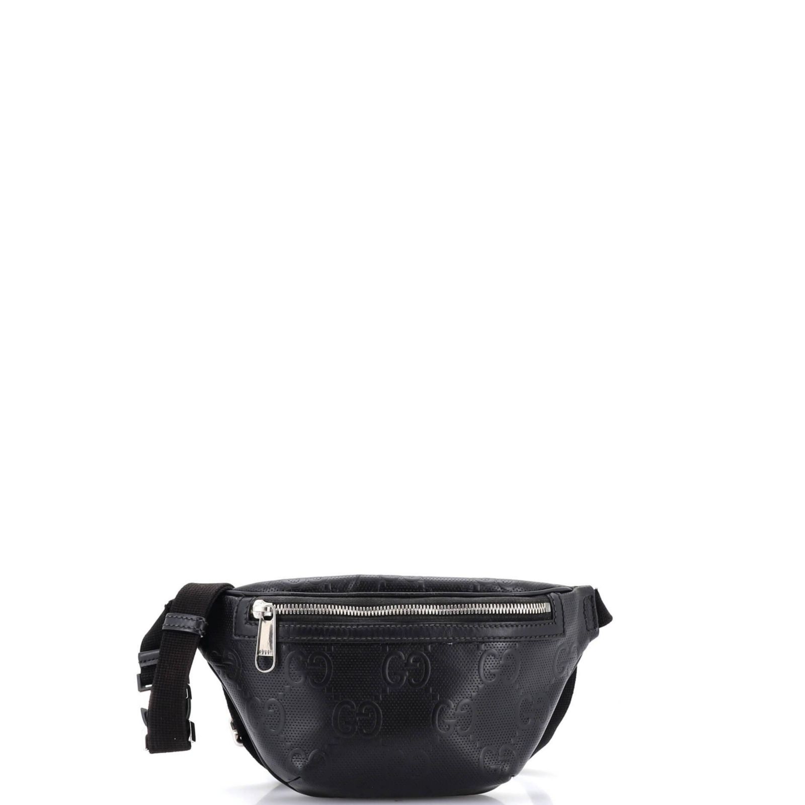 Pre-Owned Gucci Small Belt Bag GG Embossed Perforated Leather