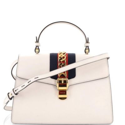 Сумка Gucci Large Sylvie Top Handle из кожи (б/у)