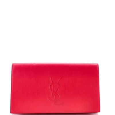 Saint Laurent б/у большой кожаный клатч Belle de Jour