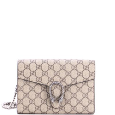 Б/у кошелек Gucci Small Dionysus Chain GG Coated Canvas
