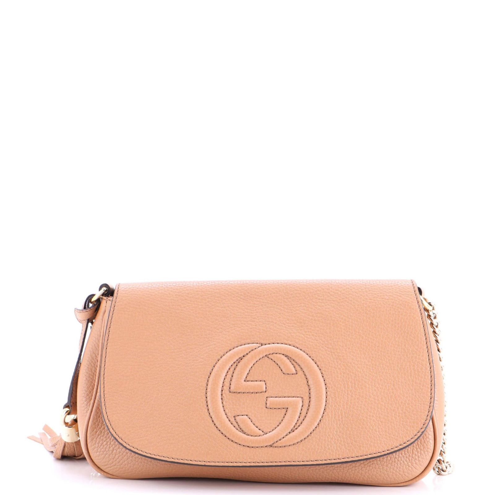 Pre-Owned Gucci Medium Soho Chain Crossbody Bag Leather