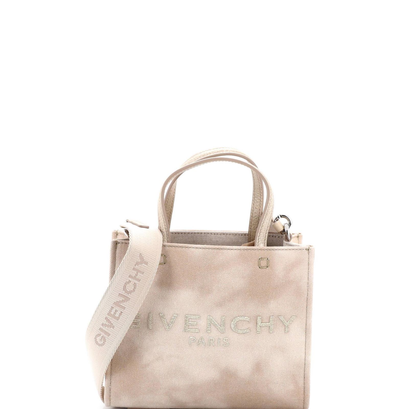 Б/у мини-сумка Givenchy Mini G-Tote из канваса