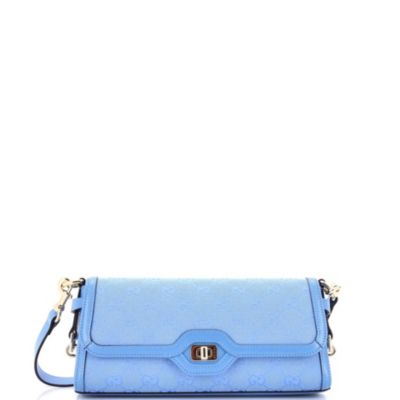 Б/у сумка через плечо Gucci Small Luce из канваса