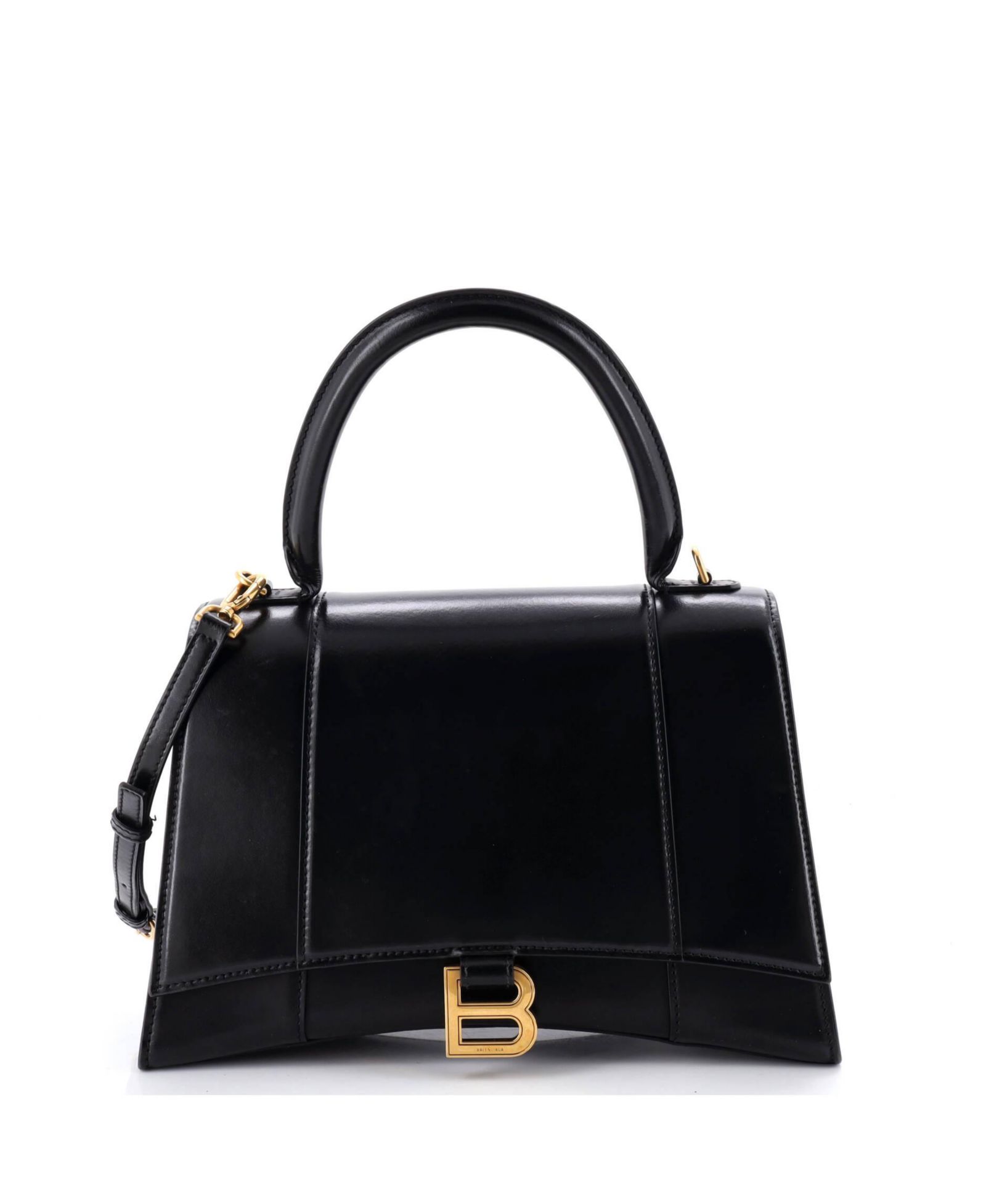 Pre-Owned Balenciaga Medium Hourglass Top Handle Bag Leather