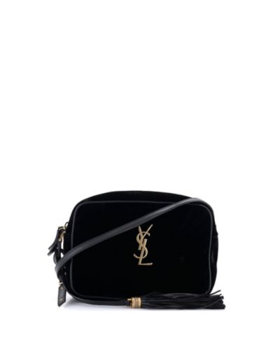 Pre-Owned Saint Laurent Small Lou Camera Bag Matelasse Chevron Velvet