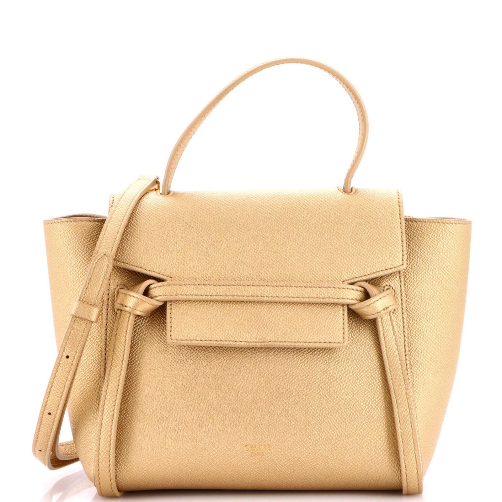 Pre-Owned Celine Nano поясная сумка, текстурированная кожа